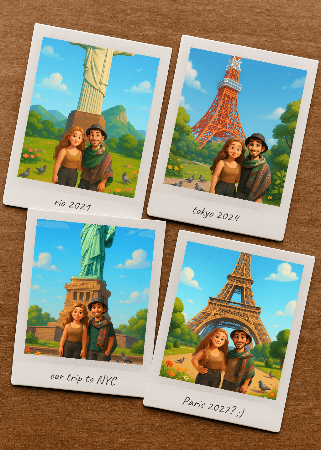 Travel Polaroids after
